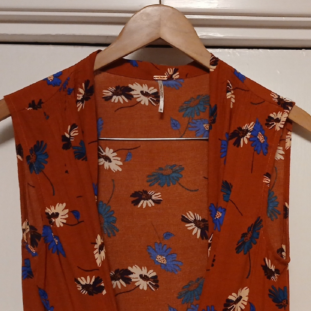 Free People Rust Floral Duster - Picture 3 of 8